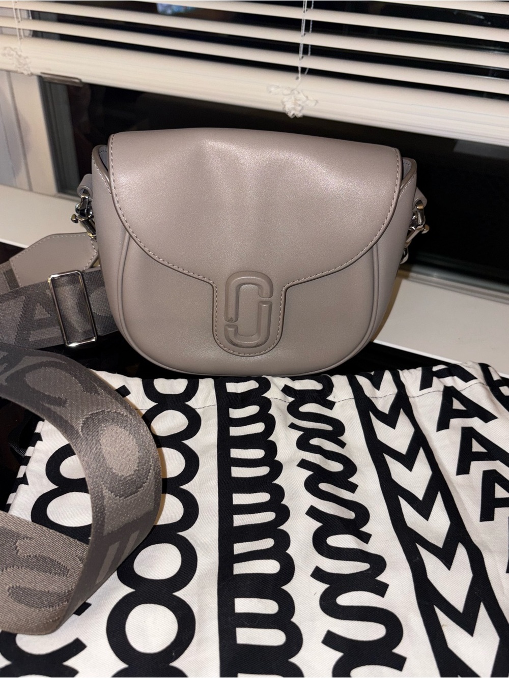 Marc Jacobs Snapshot Saddle Crossbody with Logo Strap